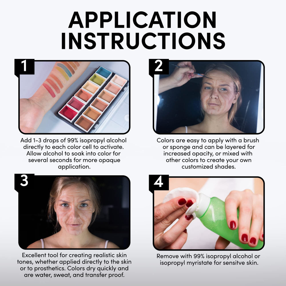 Narrative Cosmetics: démaquillage rapide avec alcool ou démaquillant adapté.