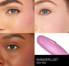NARS Afterglow Blush Liquide Wanderlust emballage chic et pratique pour la trousse beauté.