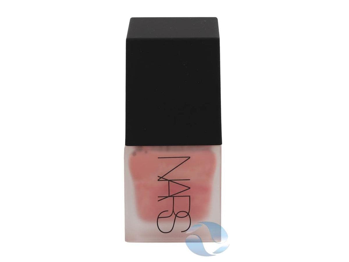 NARS Blush Liquide Orgasm, pompe pratique, couleur naturelle et tenue longue durée.