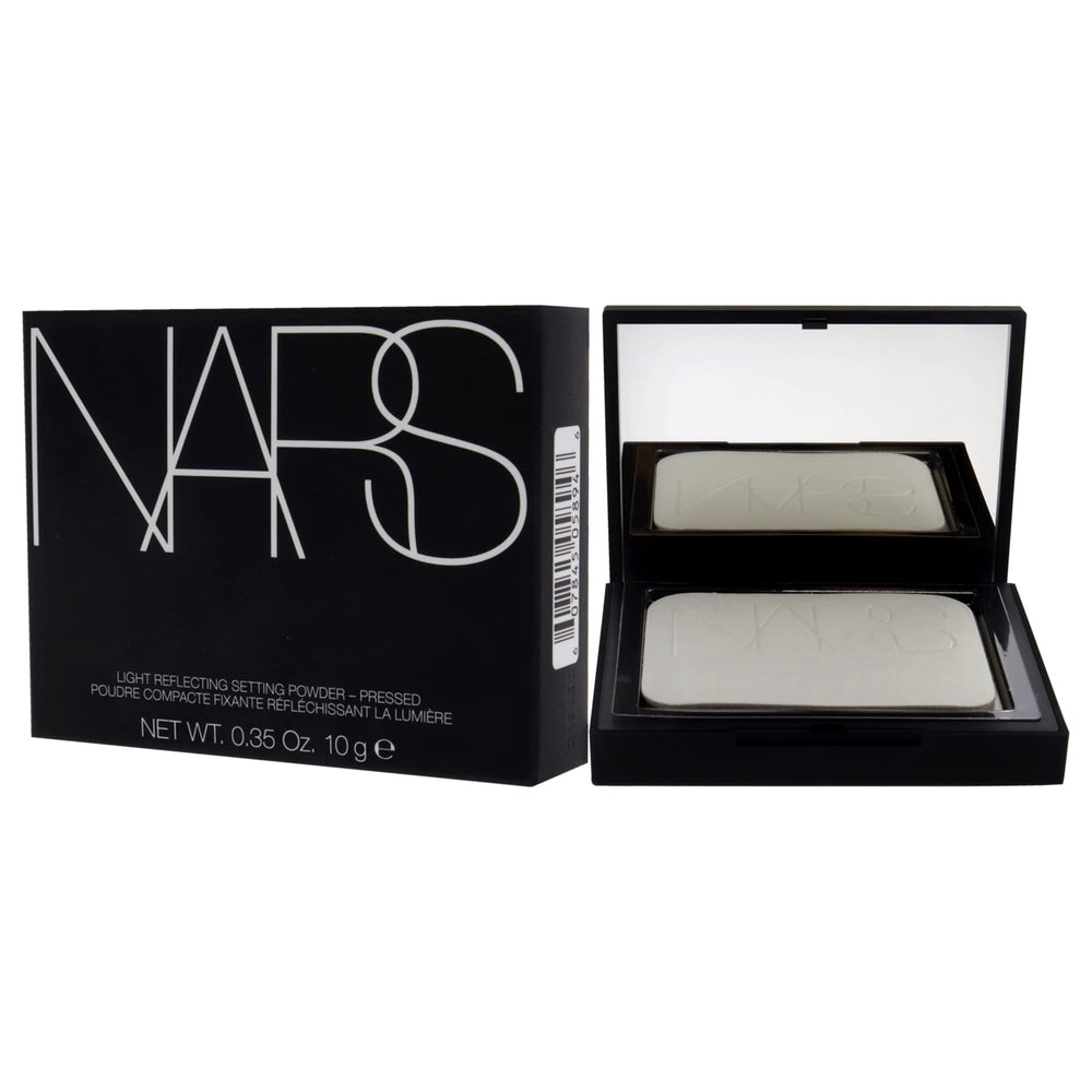Compact NARS avec miroir et éponge intégrée pour retouches pratiques.