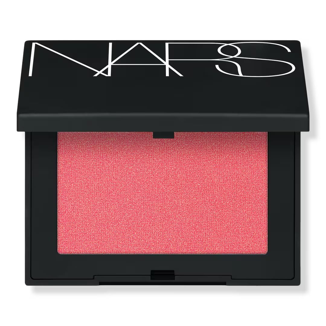 NARS Orgasm X matte peach pink blush in refillable compact with long-lasting color