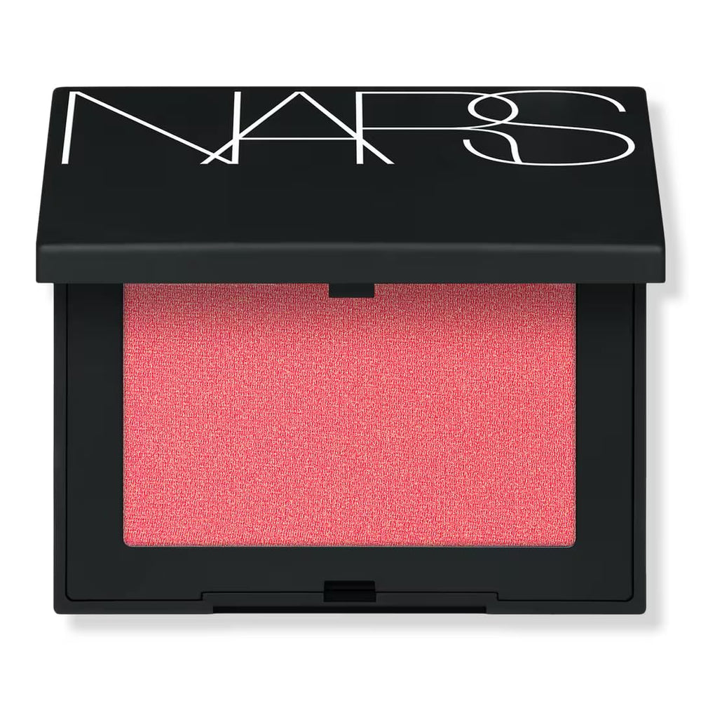 NARS Orgasm X matte peach pink blush in refillable compact with long-lasting color