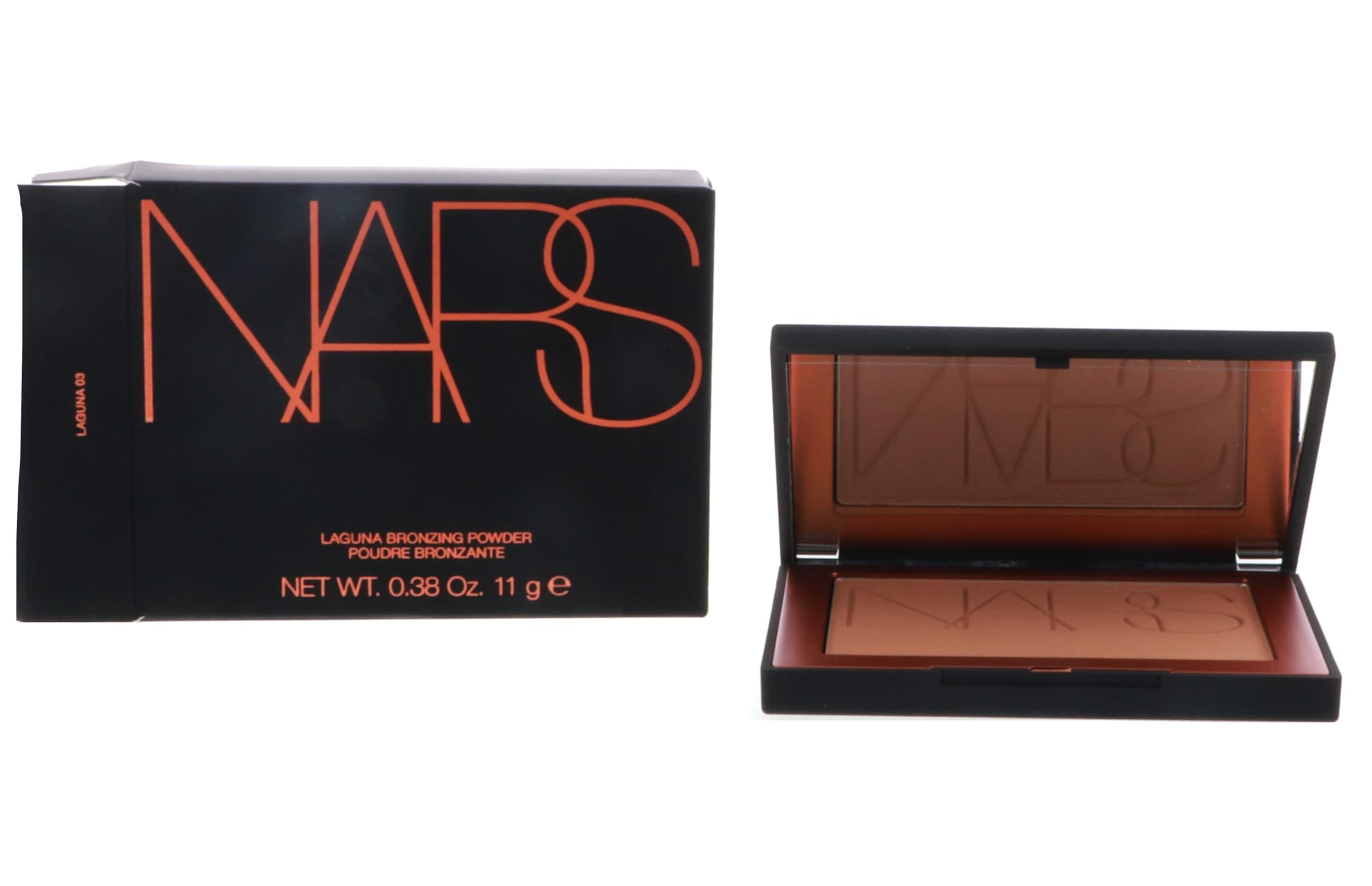 Texture soyeuse de NARS Laguna bronzante révélant un éclat léger