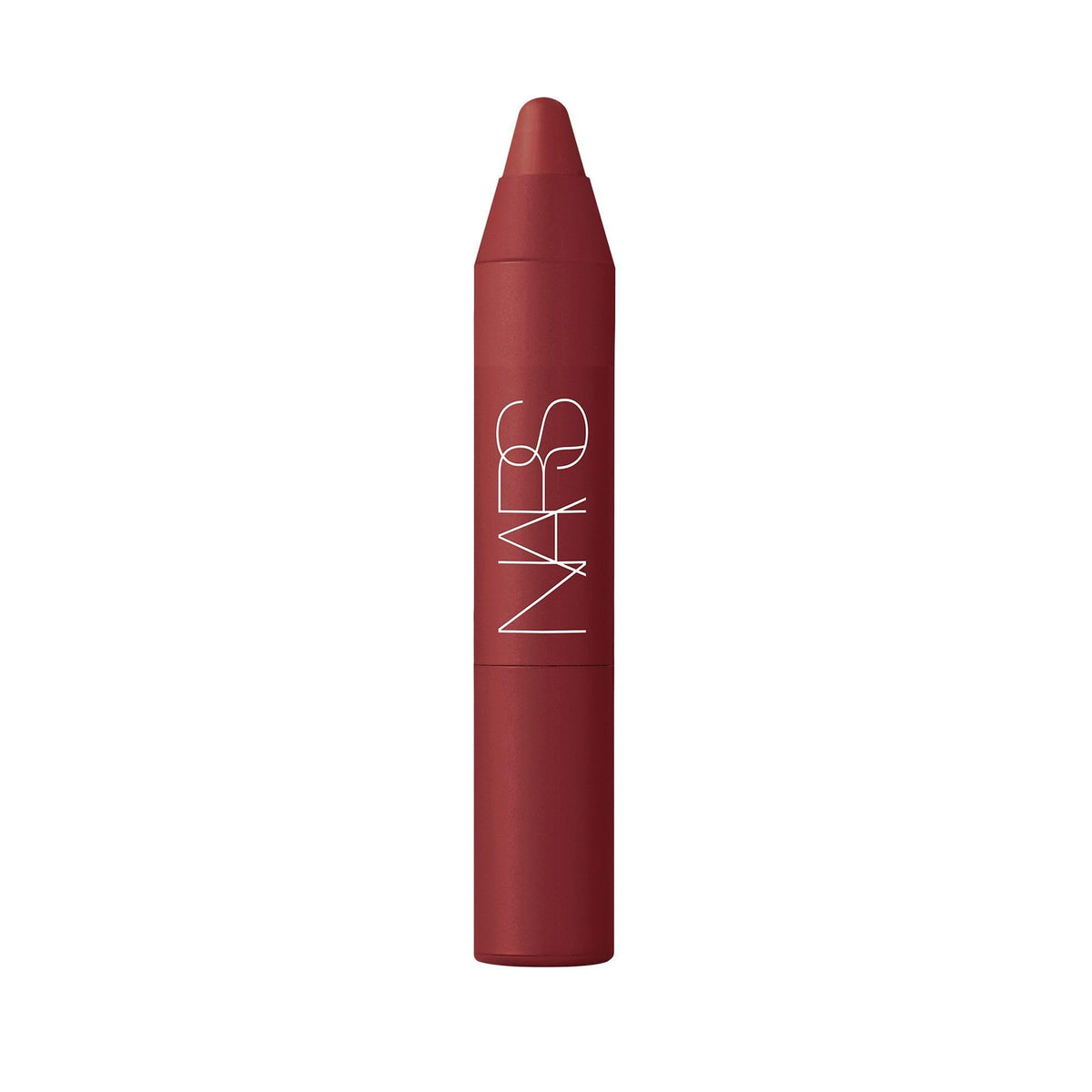 Crayon à lèvres NARS Powermatte Cruella, mini format voyage, couleur dense et tenue longue.
