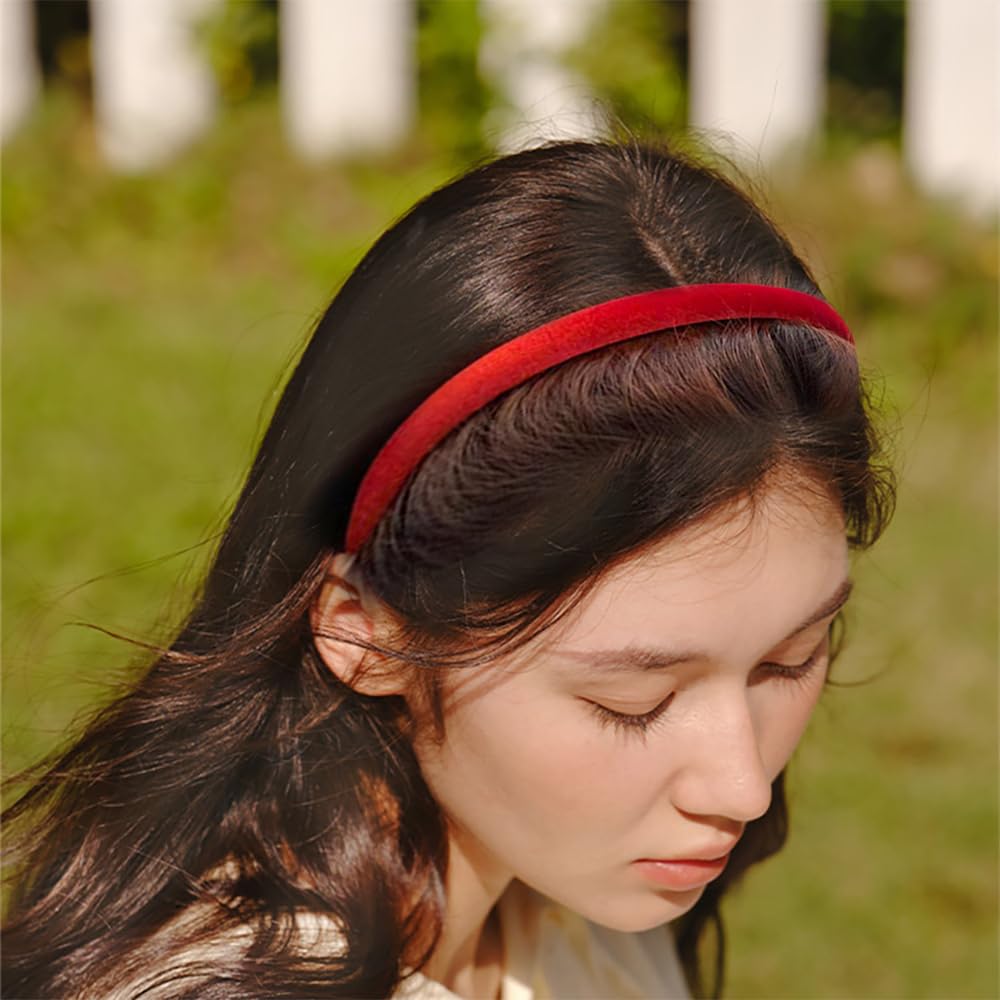 Bandeau velours Naruning violet vif – couleur audacieuse pour rehausser votre look.