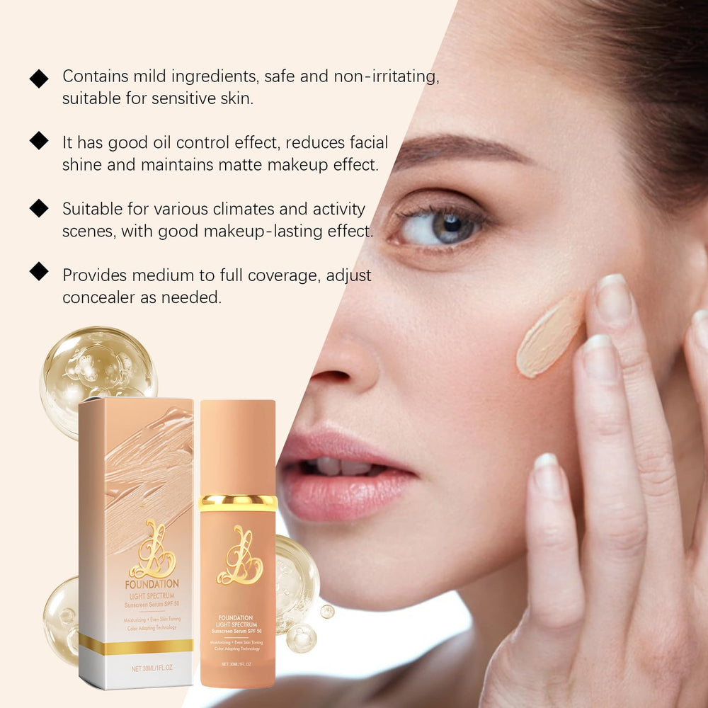 Narvokey Foundation SPF50+: protection légère mais efficace.