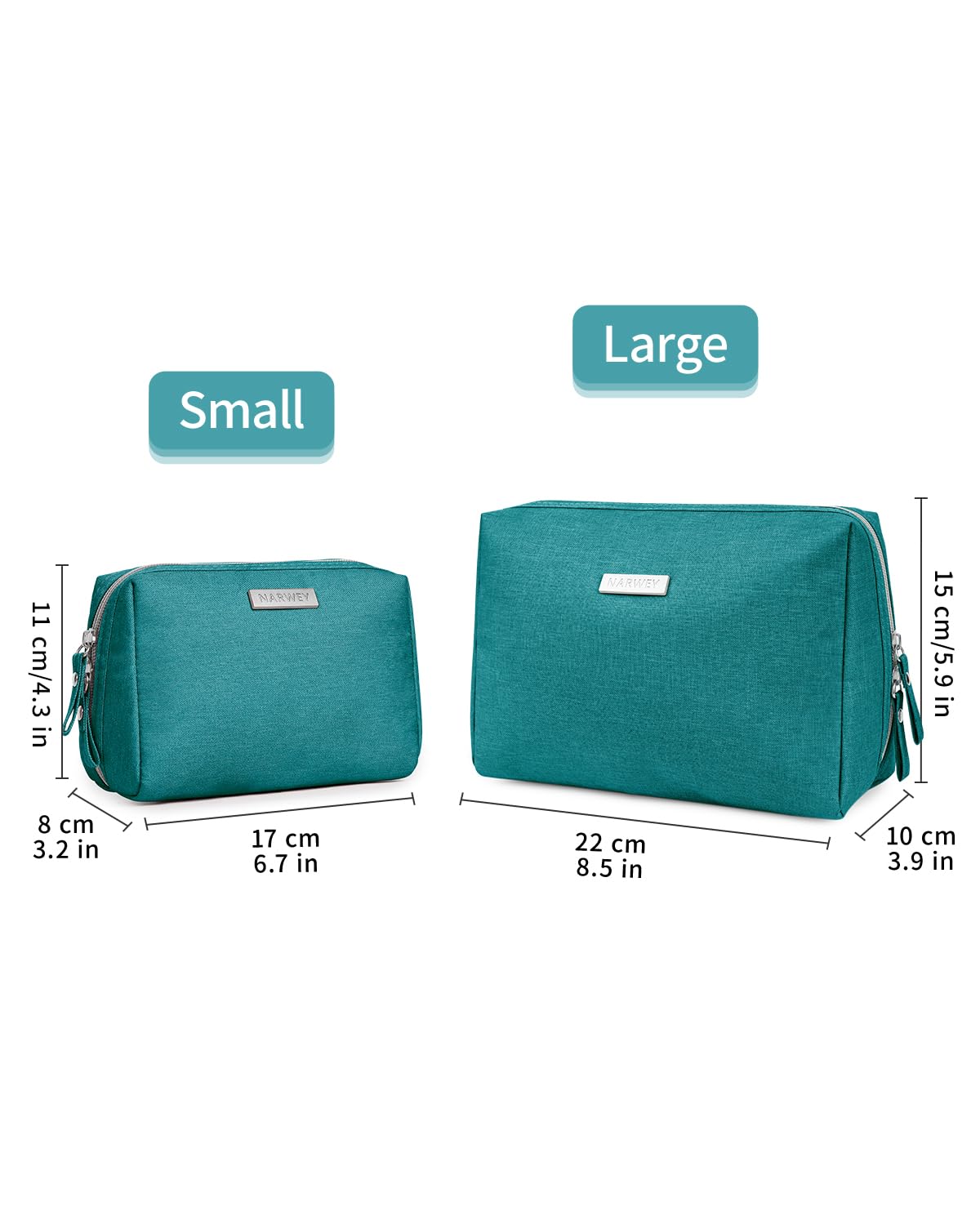 Couleur teal vive Narwey, idée cadeau pratique et colorée.
