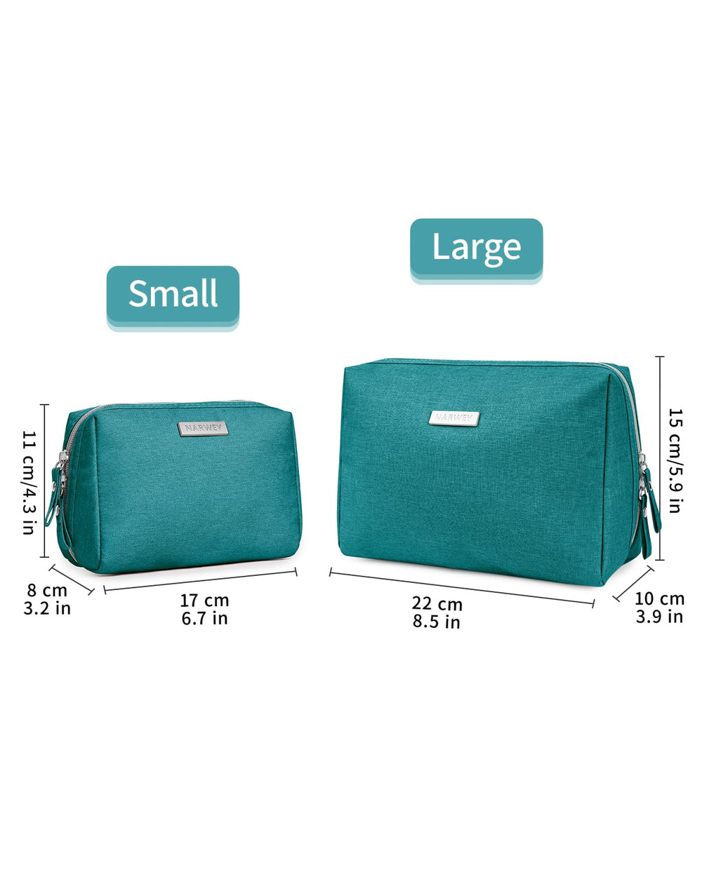 Couleur teal vive Narwey, idée cadeau pratique et colorée.