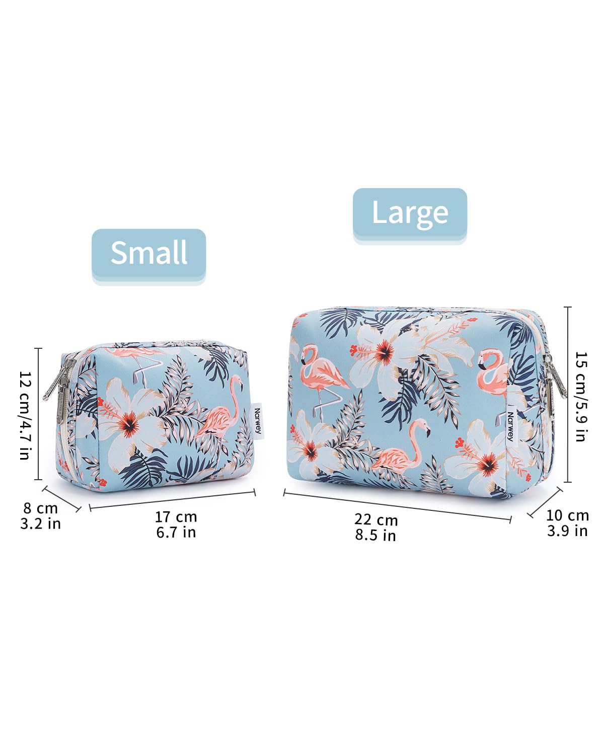 Narwey motif flamant bleu et couleurs vibrantes pour égayer vos déplacements.