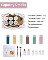 Intérieur Narwey avec 5 poches, rangement précis pour maquillage et soins