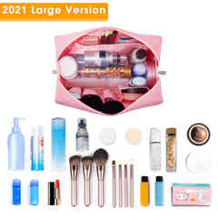 Narwey trousse maquillage voyage poches interieures bien organisees pour tout accessoire beauté.