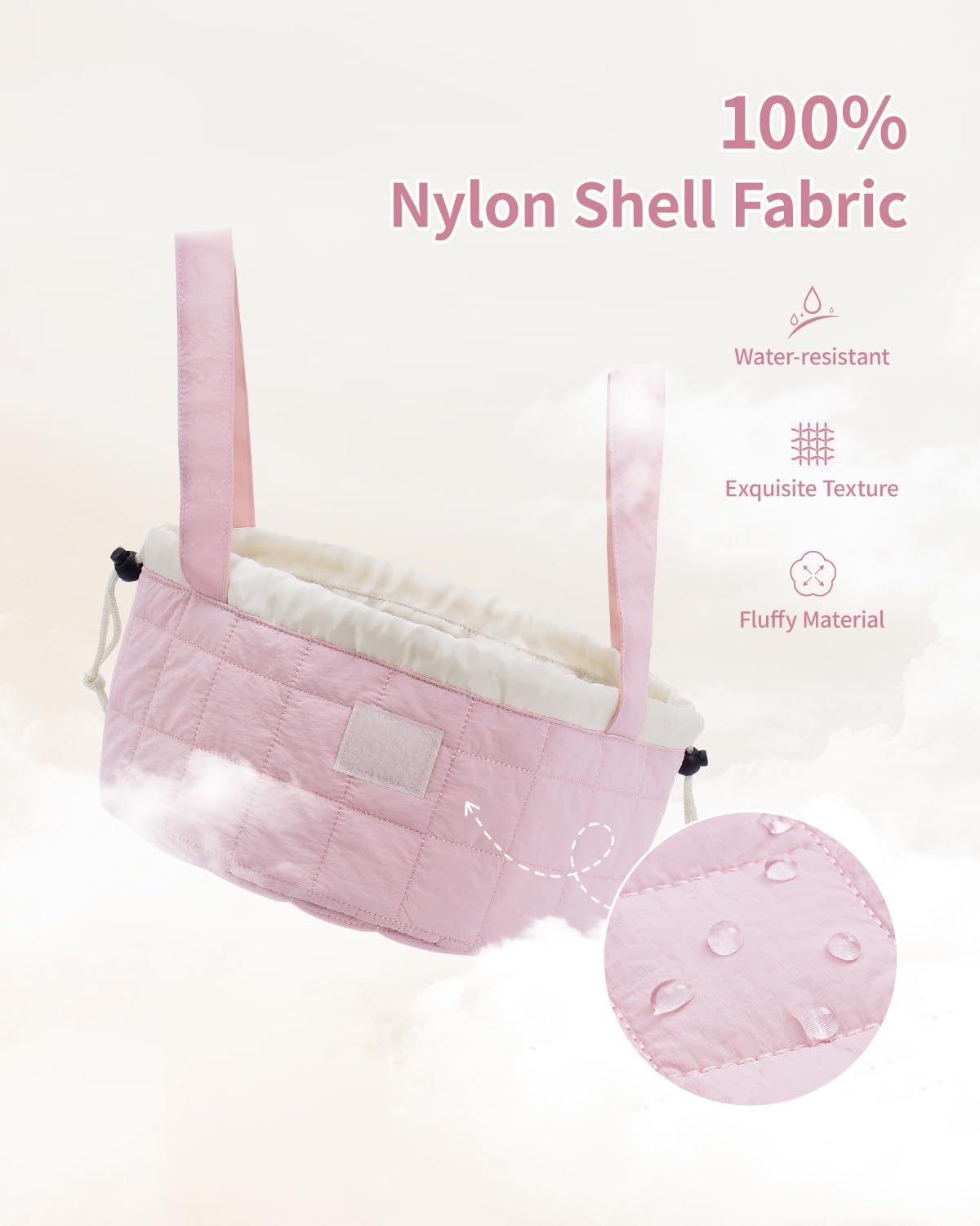 Narwey poches intérieures zippées et maille, accès rapide à vos produits préférés