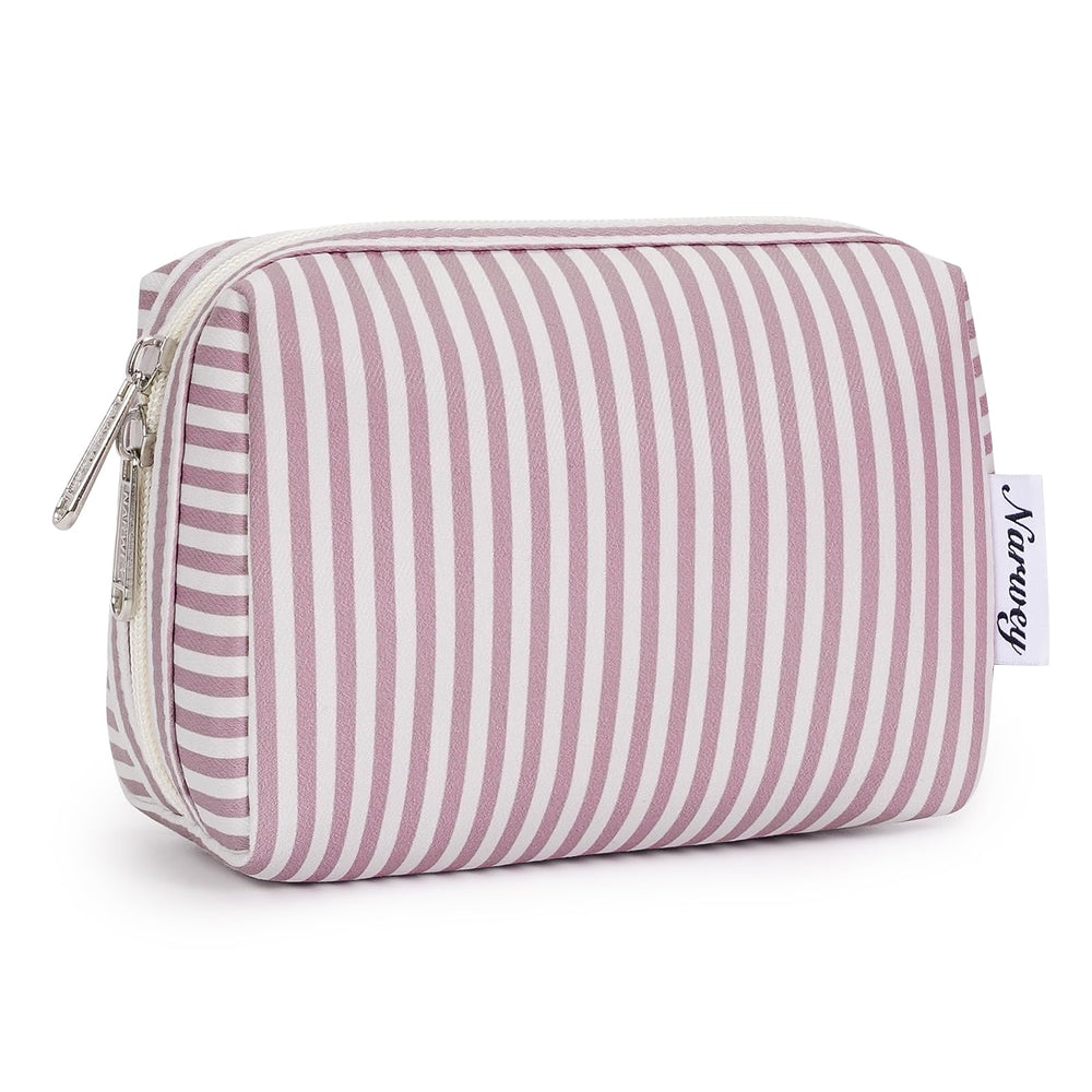 Pochette Narwey mini Dusty Rose Stripe, parfaite en déplacement