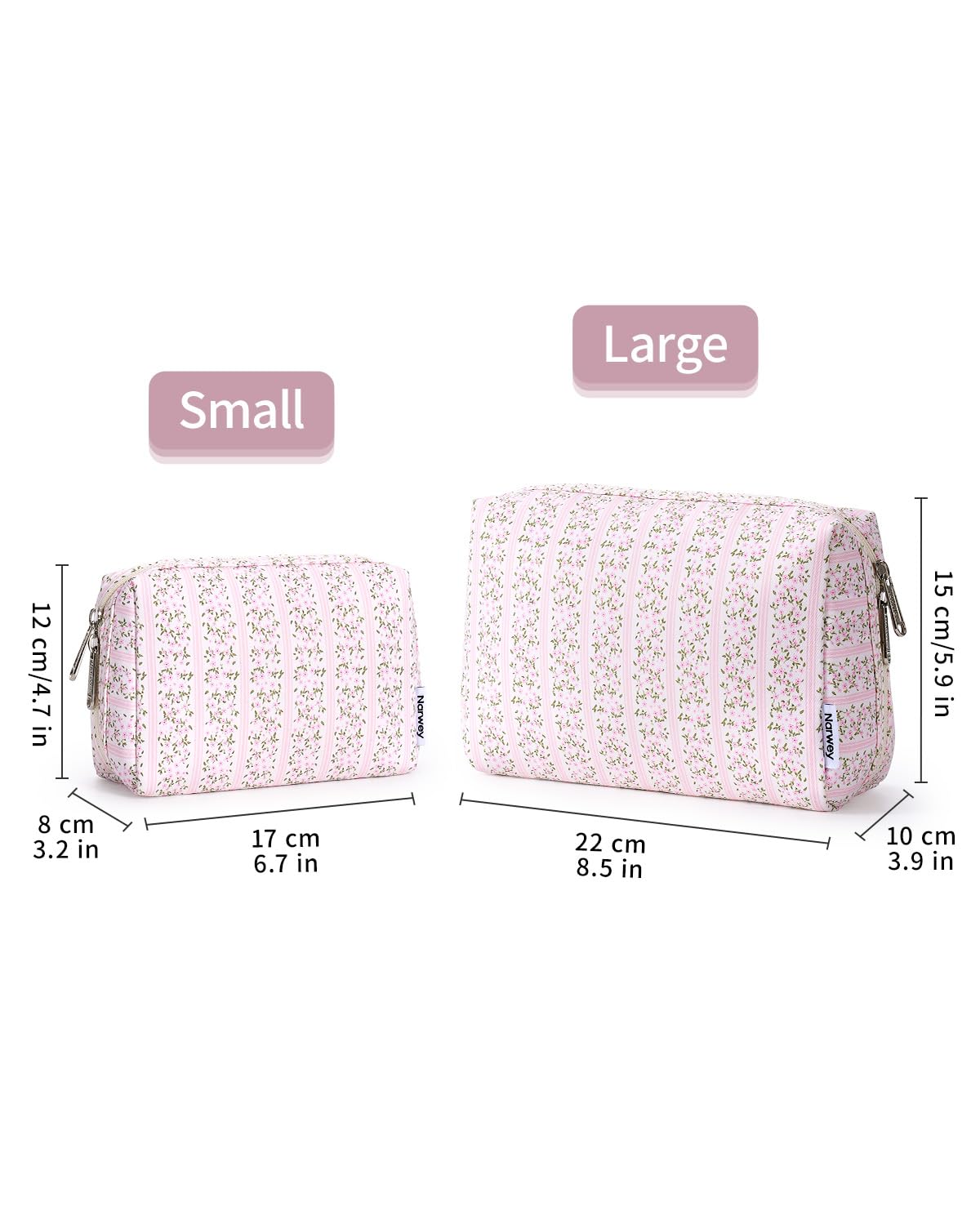 Narwey pochette voyage petite dimensions: idéal pour glisser dans le sac à main.