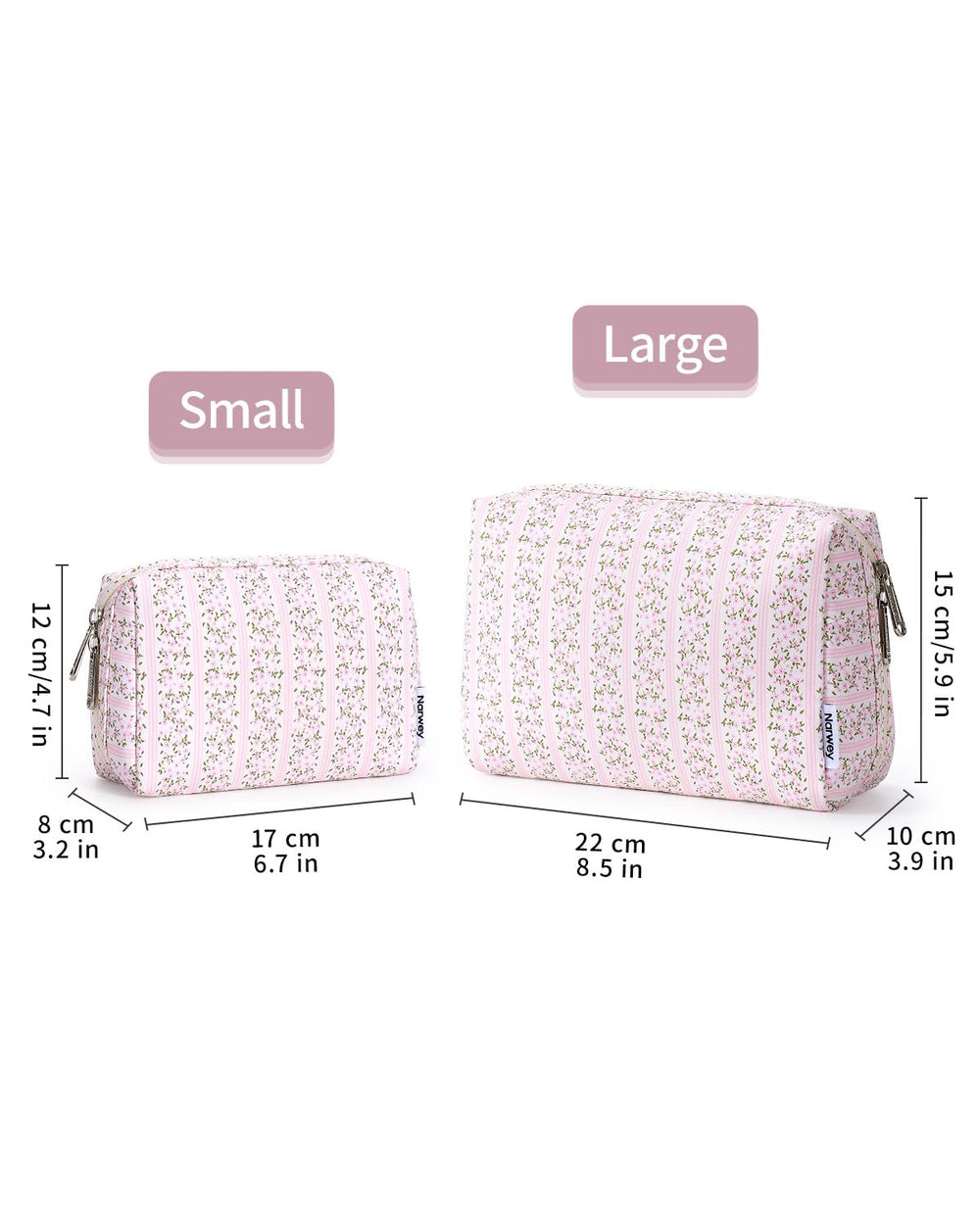 Narwey pochette voyage petite dimensions: idéal pour glisser dans le sac à main.