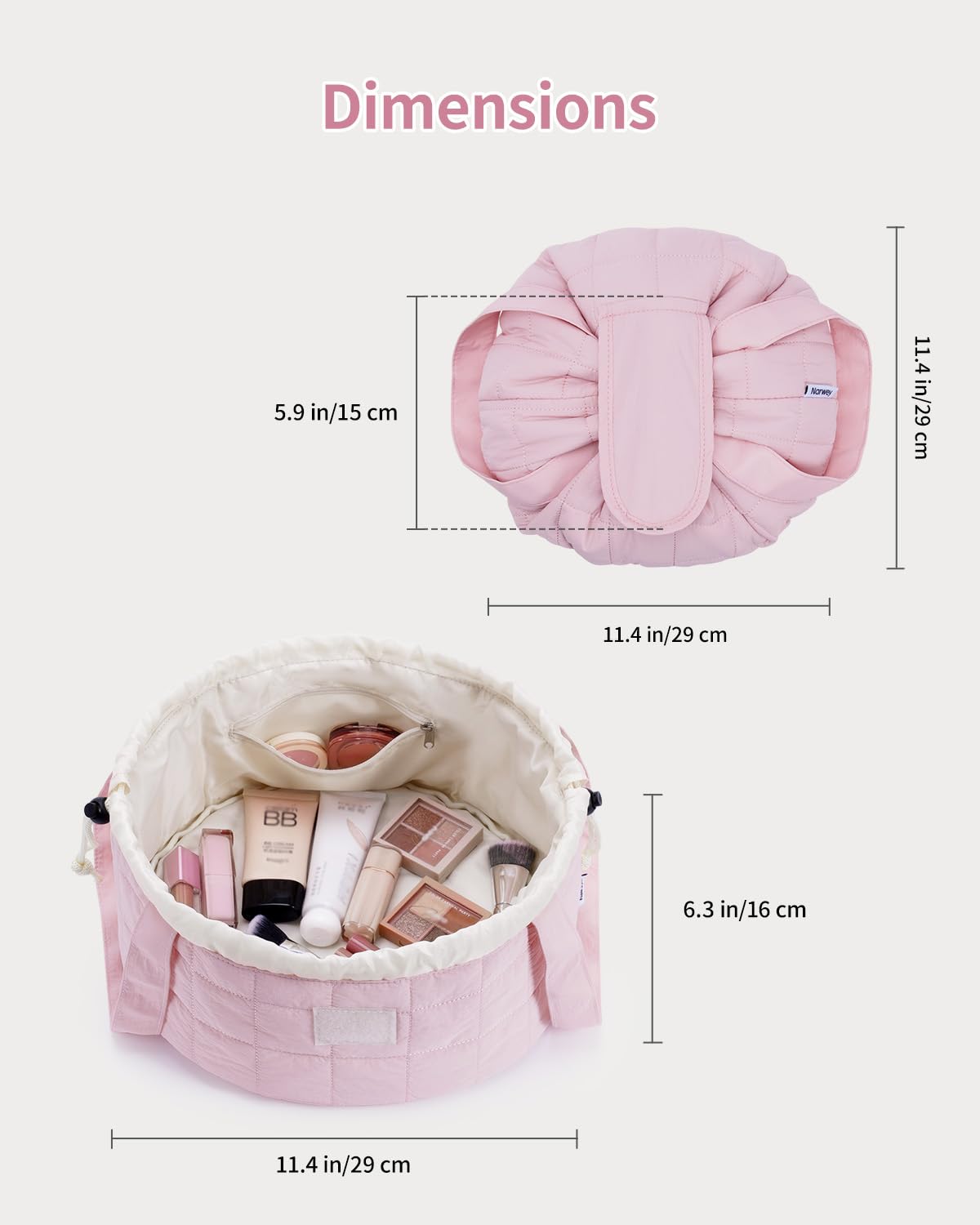 Narwey poignées robustes, transport facile même lorsque le sac est plein