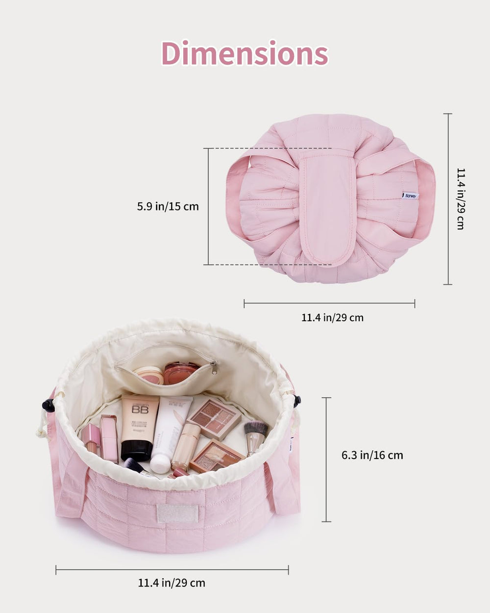 Narwey poignées robustes, transport facile même lorsque le sac est plein