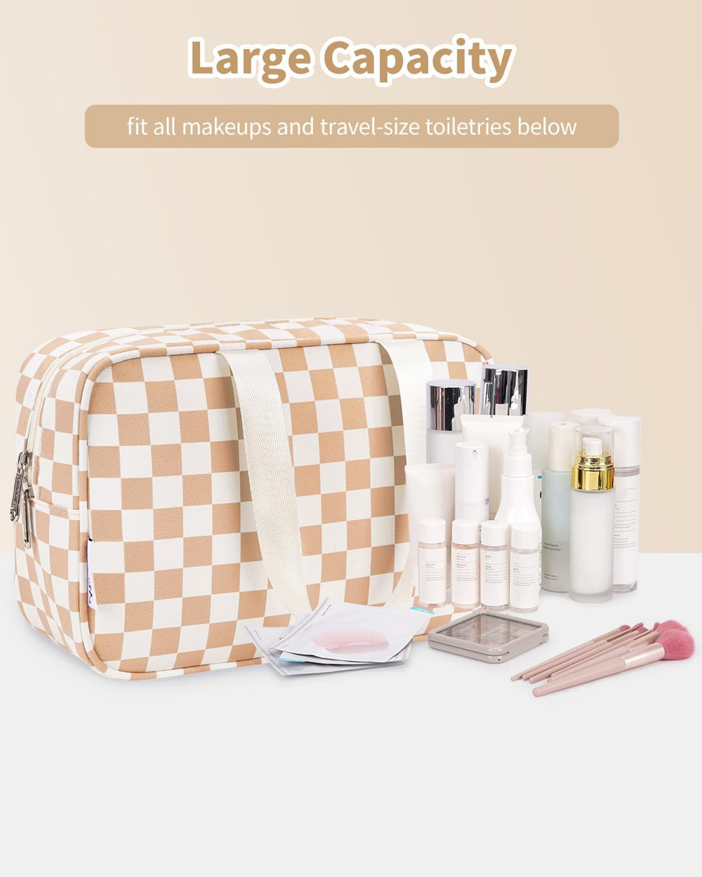 Narwey sac beauté léger et robuste, idéal pour voyage