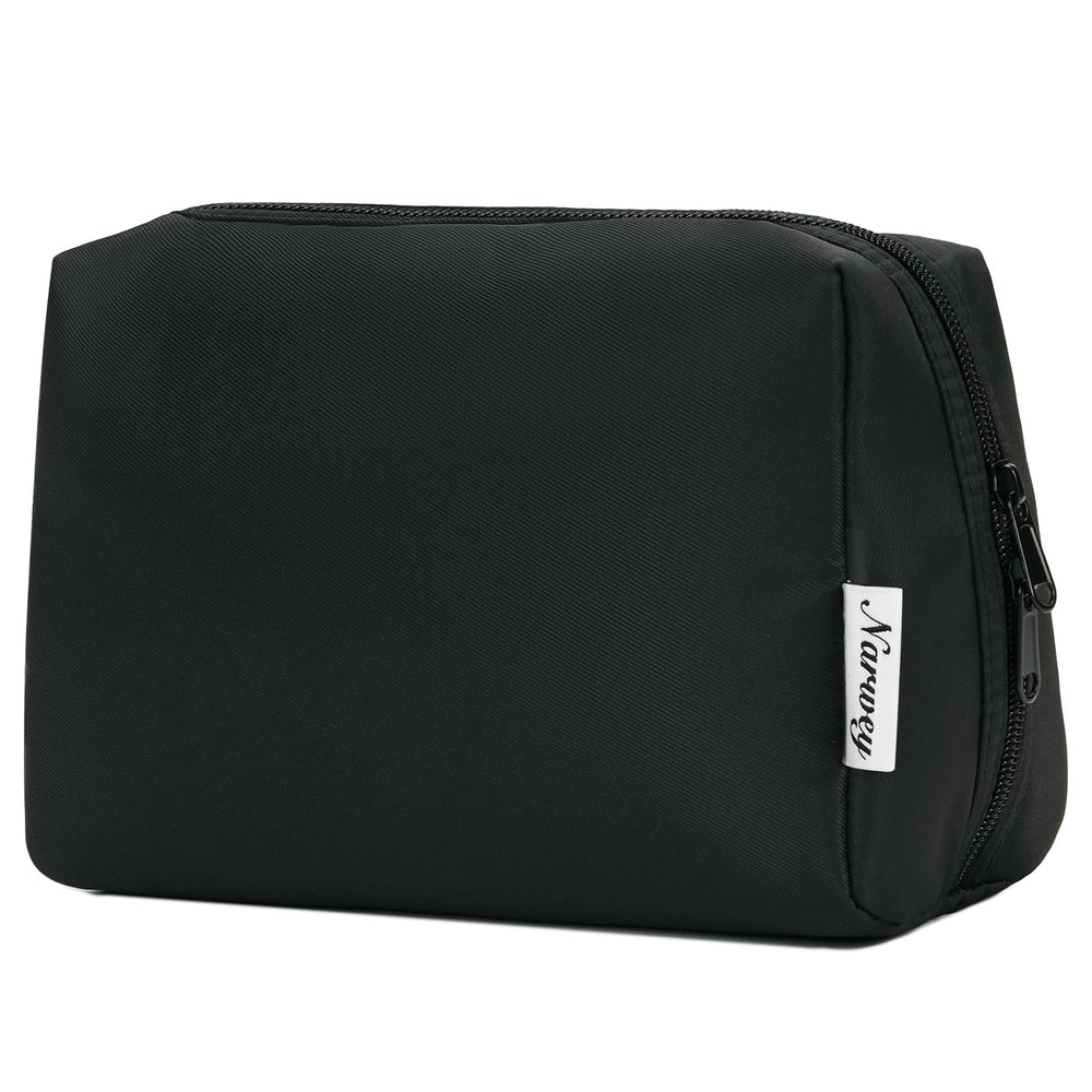 Narwey sac cosmétiques voyage noir : aperçu extérieur pratique.