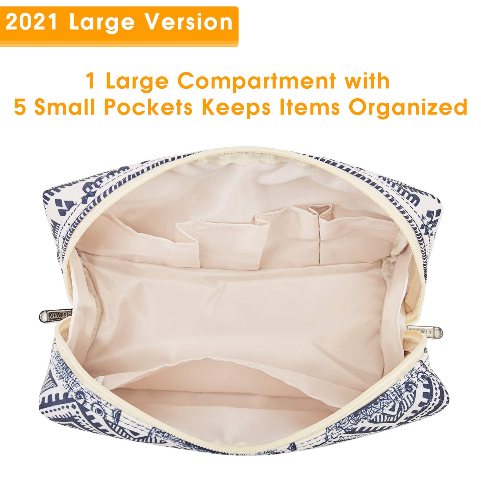 Sac Narwey Maquillage Éléphant Grand — dimensions pratiques pour trouver rapidement vos articles.