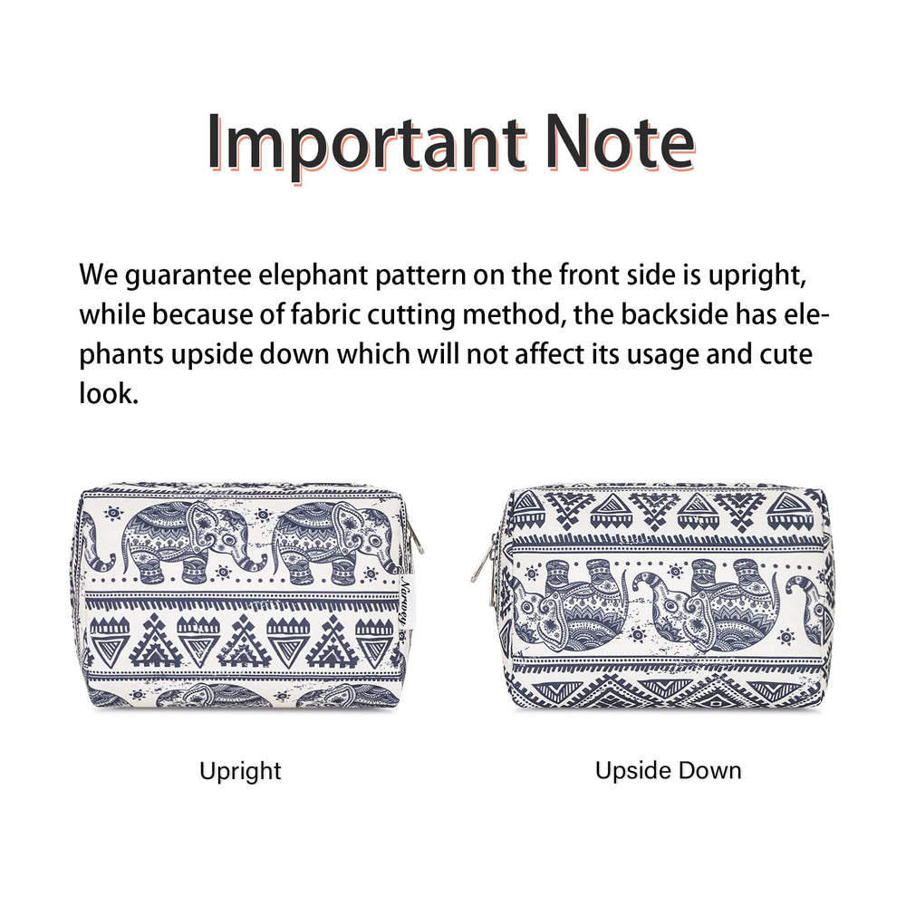 Sac Narwey Maquillage Éléphant Grand — fermetures durables qui soutiennent l usage répété.