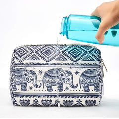 Sac Narwey Maquillage Éléphant Grand — tissu résistant à l eau protège vos articles.