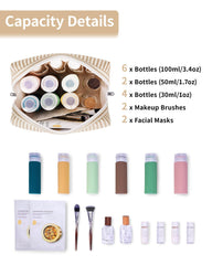 Narwey sac maquillage rayee grand poches interieures organise vos produits