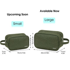 Narwey sac de toilette vert militaire, tissu imperméable et nettoyage facile