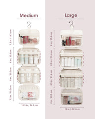 Narwey sac toilette voyage avec crochet robuste pour accrocher dans la salle de bain.