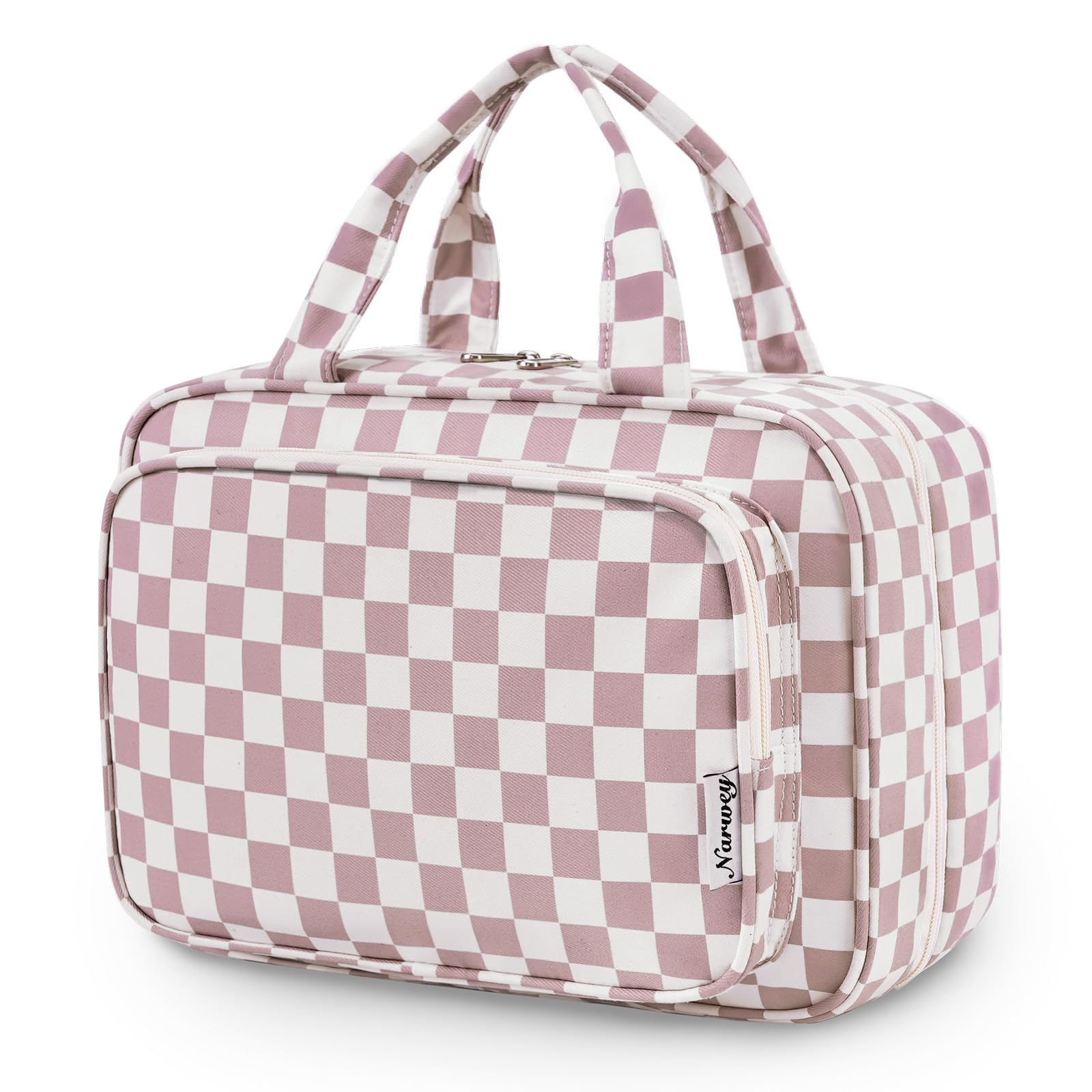 Narwey sac toilette voyage grand format avec ouverture pratique pour tout le nécessaire.