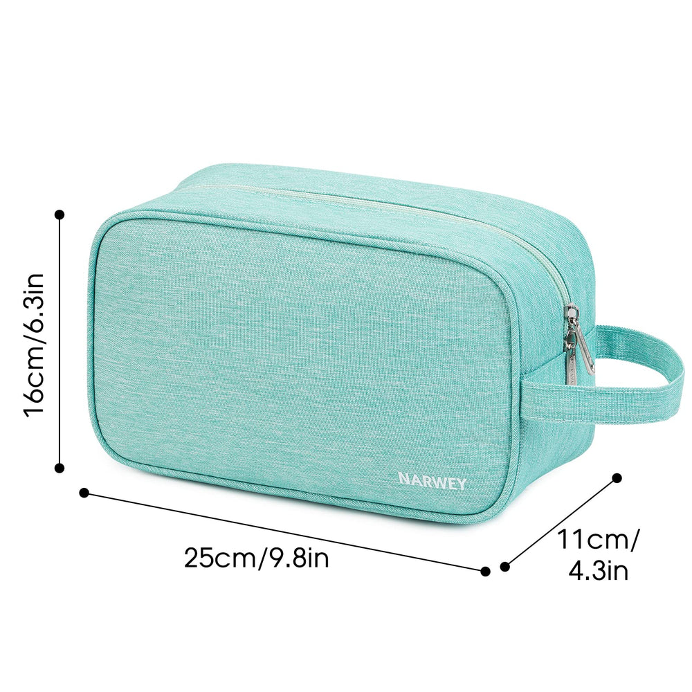 Narwey sac de toilette voyage vert menthe, idée cadeau pratique et colorée