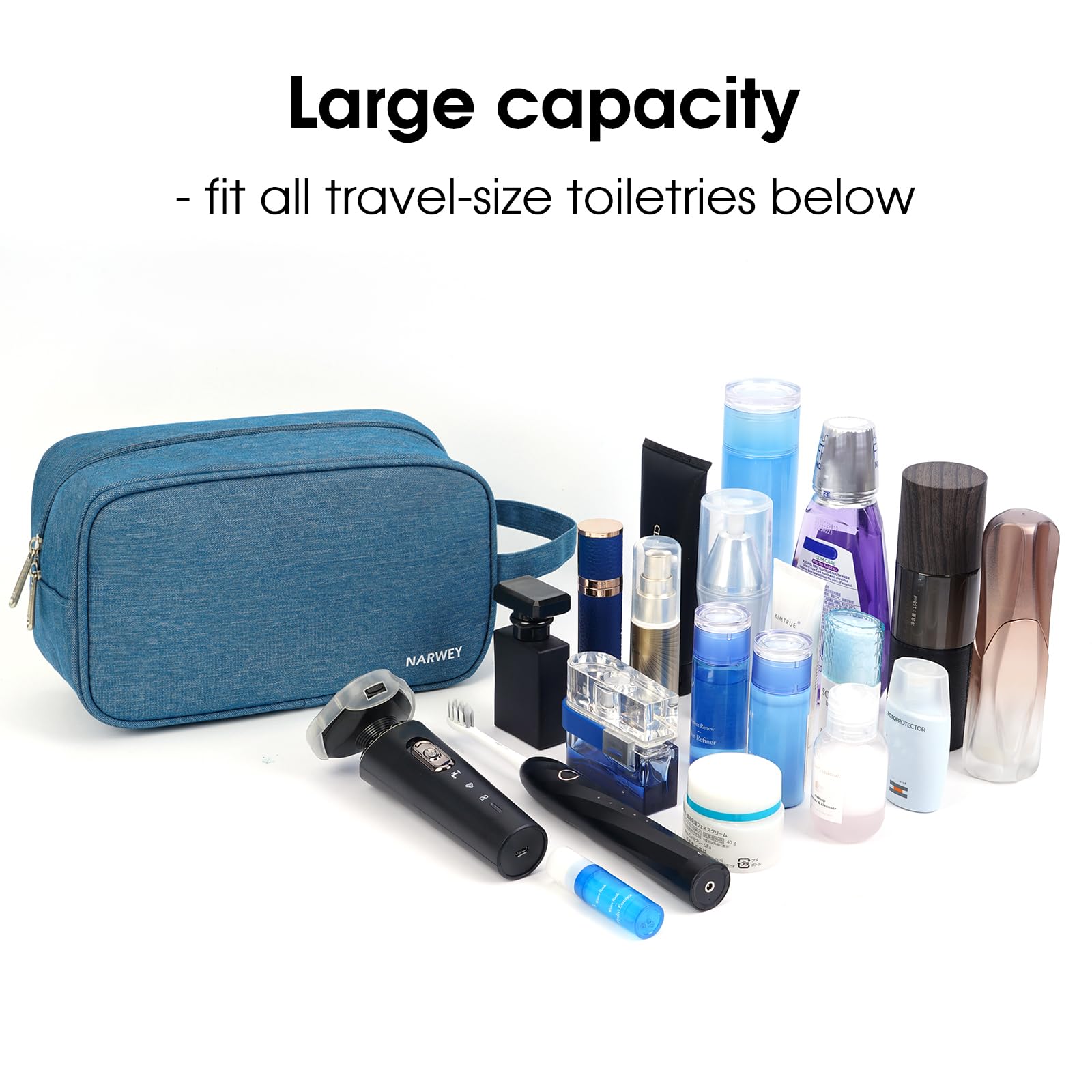 Narwey tissu imperméable et finitions soignées pour voyager proprement.