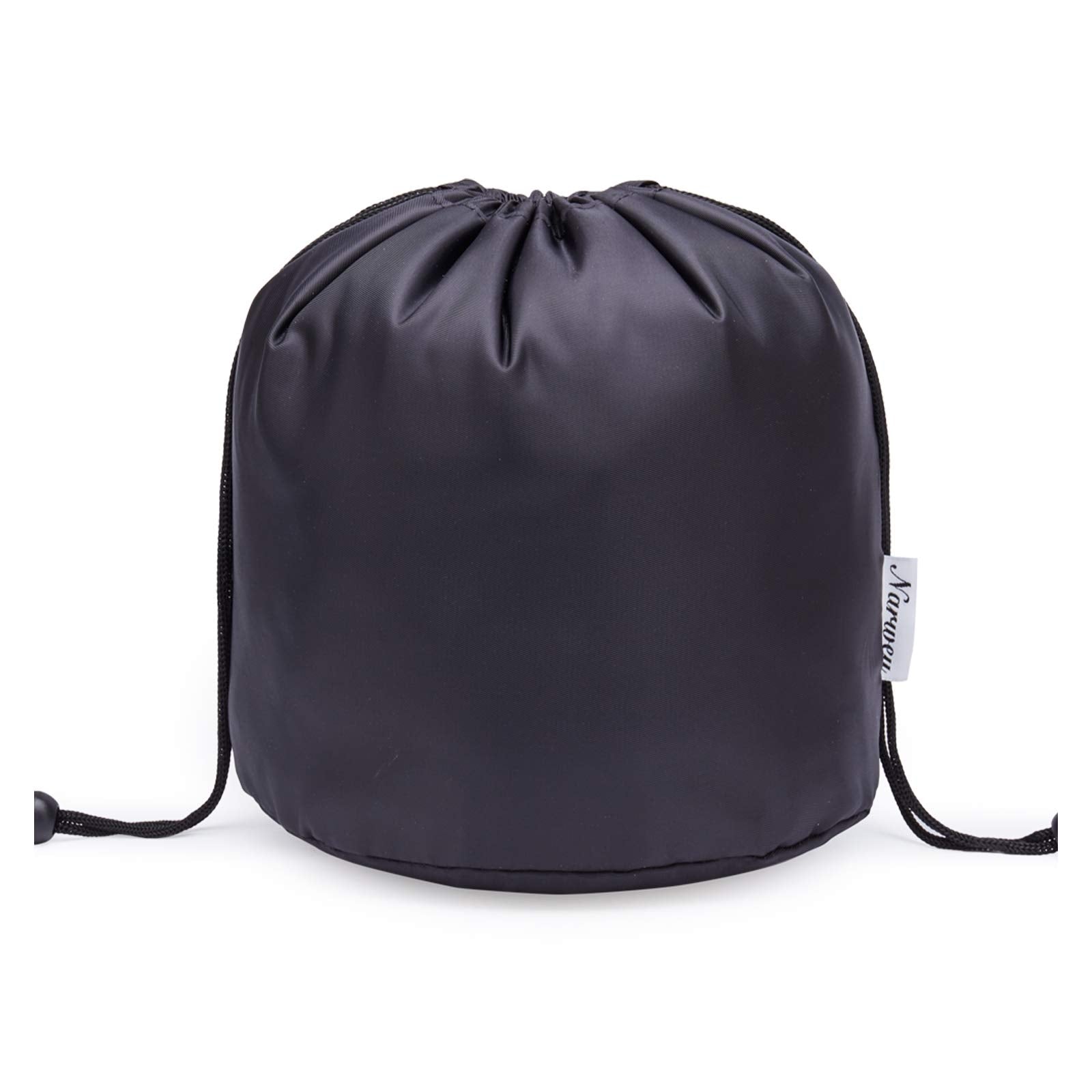 Narwey trousse maquillage cordon large noir interieur, organisation efficace avec poches mesh