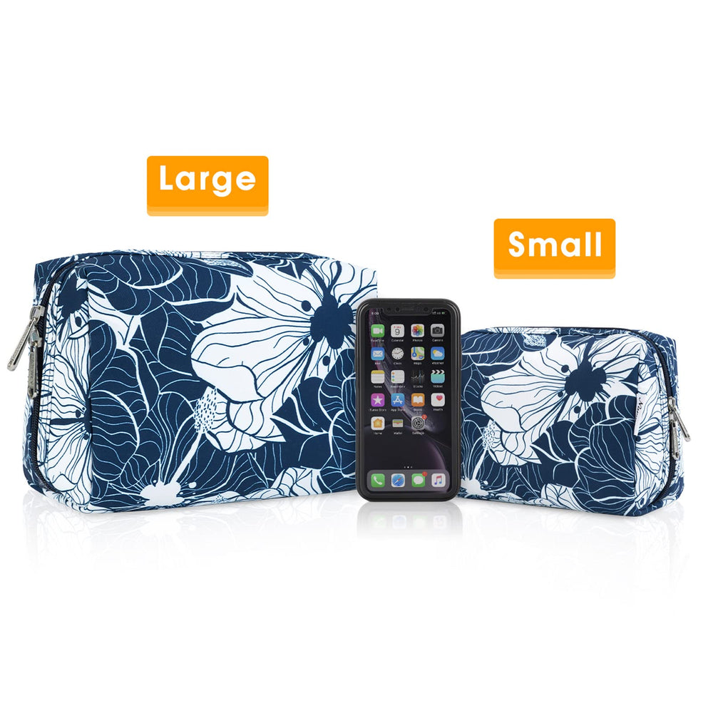 Narwey trousse-maquillage-lotus-bleu-cadeau: idee cadeau colorée et pratique.