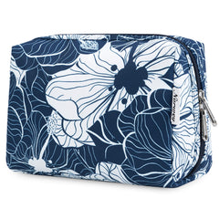 Narwey trousse-maquillage-lotus-bleu-ouverte: organisation pratique pour déplacements.