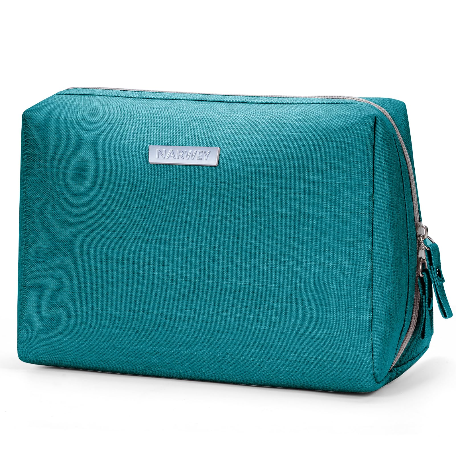 Narwey trousse bleu-vert extérieur montrant le design résistant et portable pour voyage