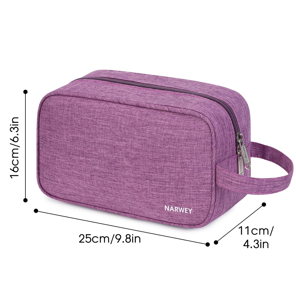 Narwey trousse toilette voyage violet foncé, polyvalente pour maquillage et articles de soin
