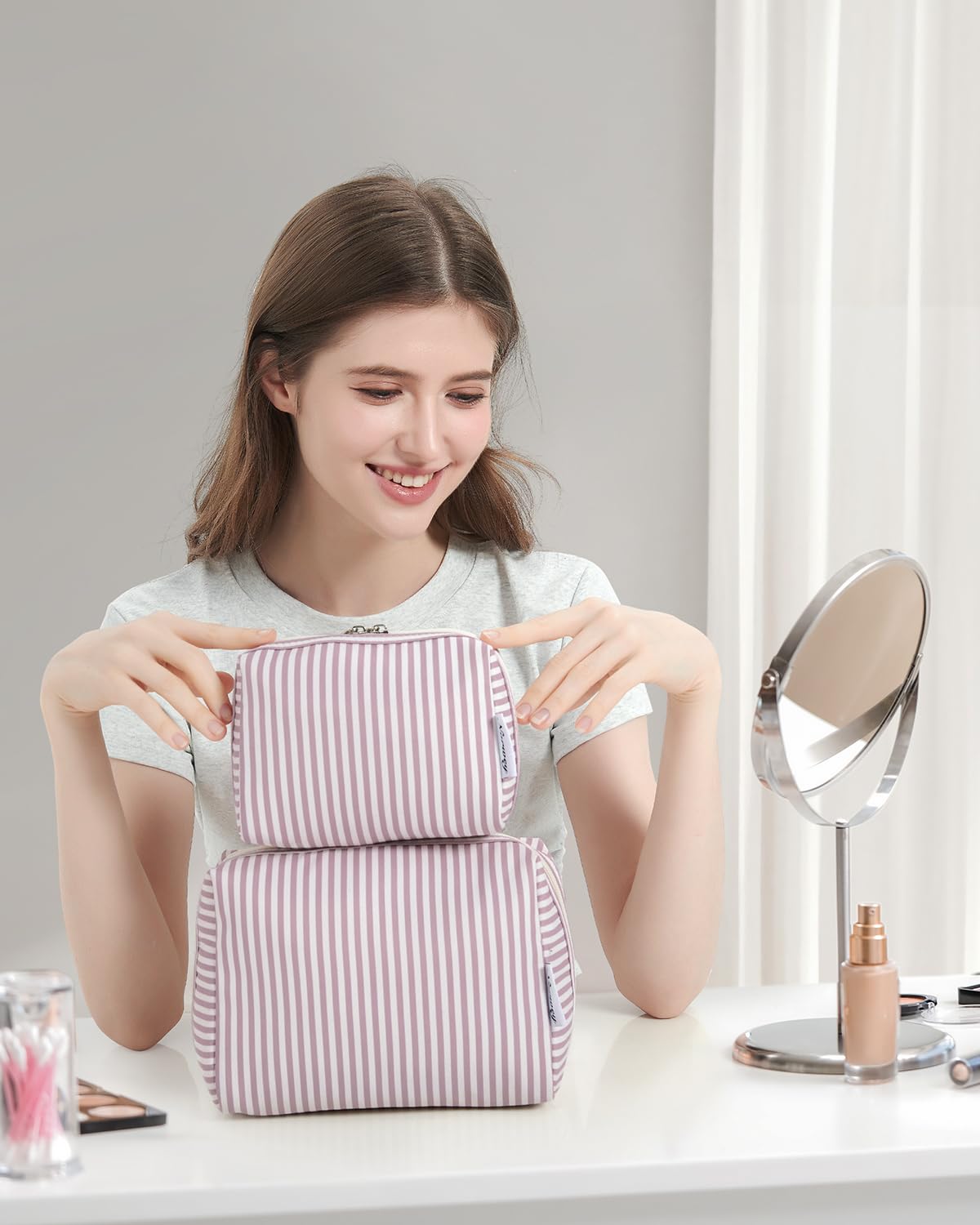 Narwey utilisations polyvalentes pour voyage ou cosmétiques.