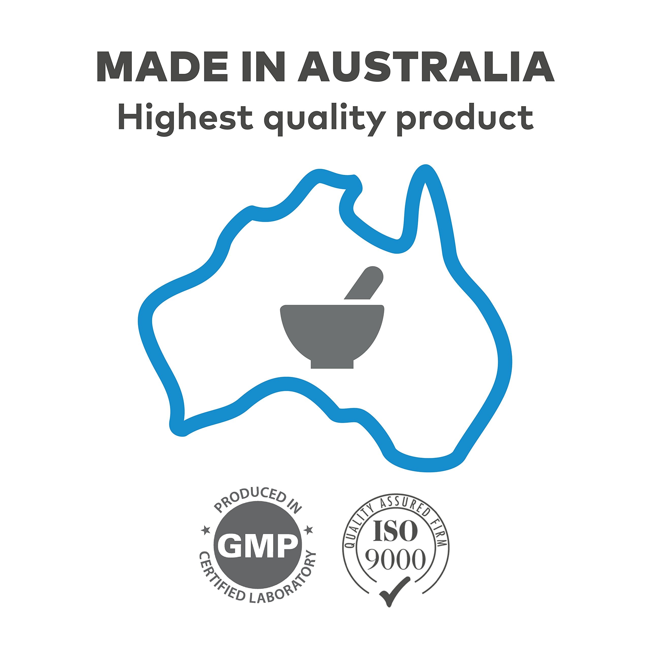 nasanta conforme normes australiennes : fabriqué en Australie selon GMP et ISO.