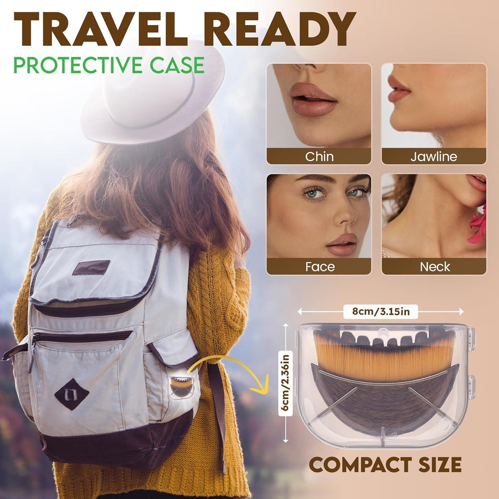 Brosse contour Nasteck visage, outil pratique pour un rituel beauté efficace.