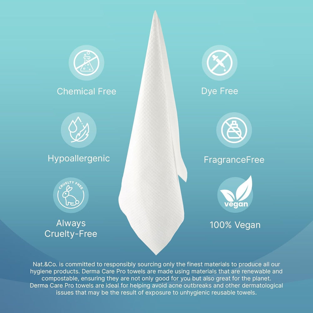 Nat.&Co. Derma Care Pro – lingettes démaquillage à l’eau pour un nettoyage doux