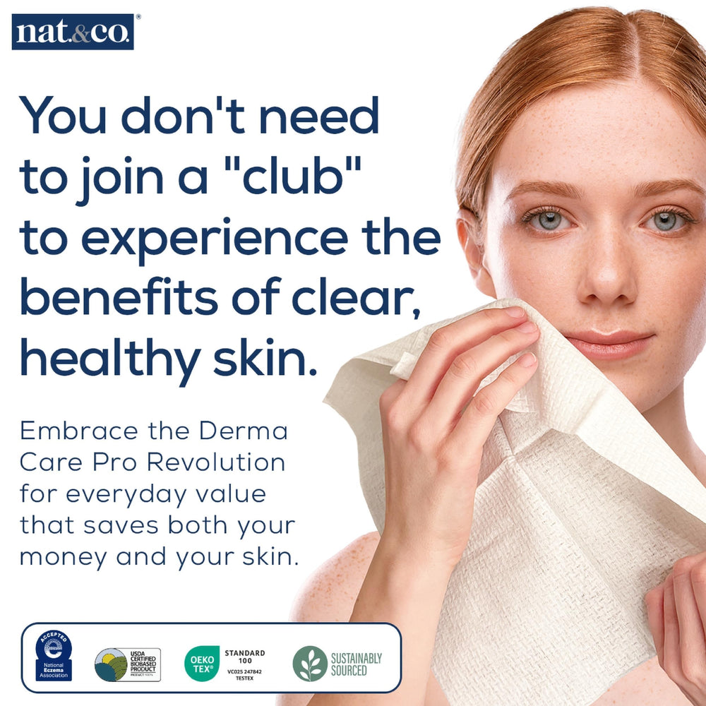 Nat.&Co. Derma Care Pro – tissu visage hypoallergenique idéal pour peaux sensibles