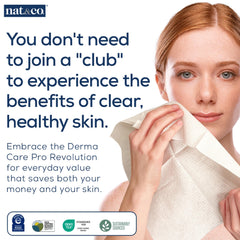 Nat.&Co. Derma Care Pro – tissu visage hypoallergenique idéal pour peaux sensibles