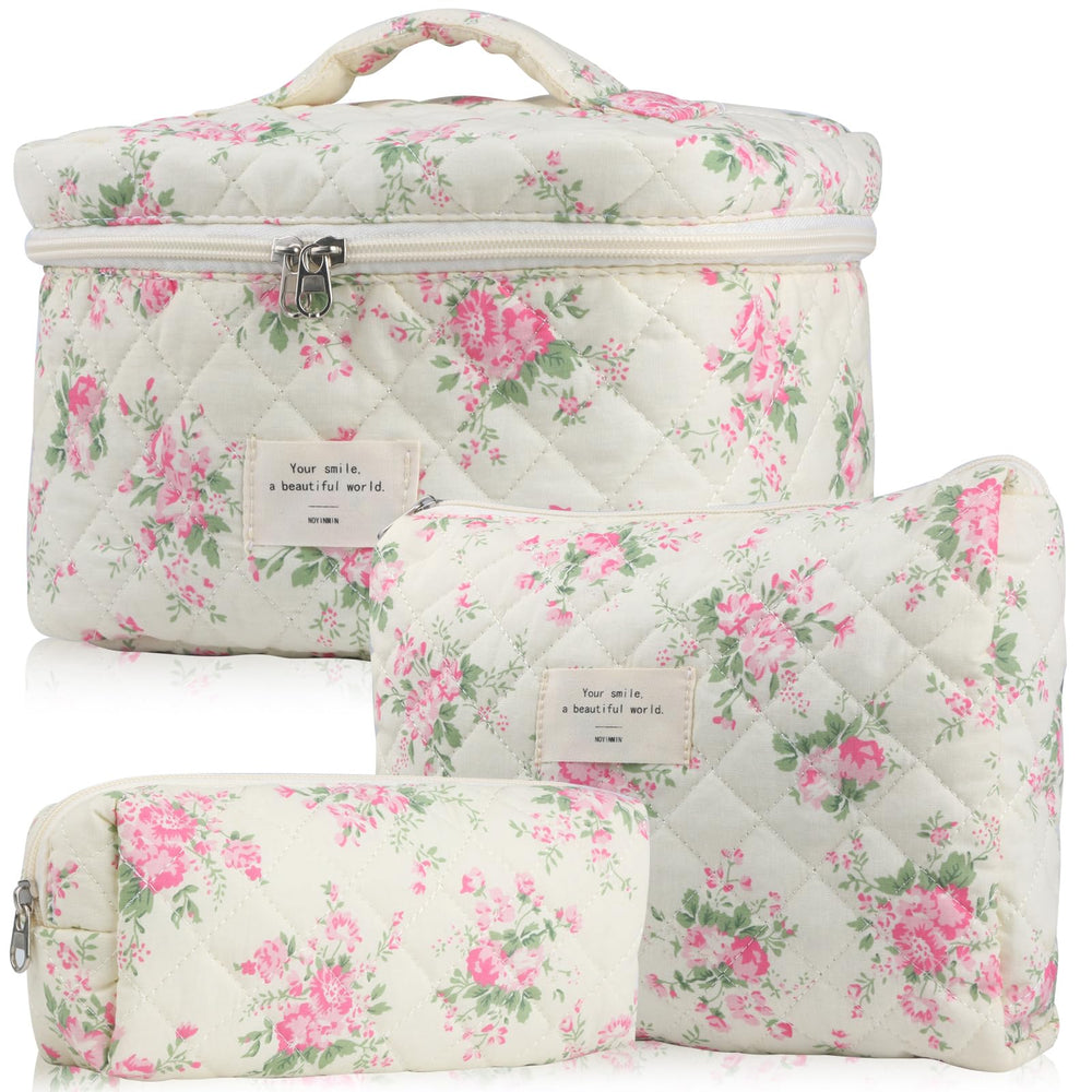 Pochette NATINSA Coquette Rose Fleurs pour un rangement élégant au quotidien.