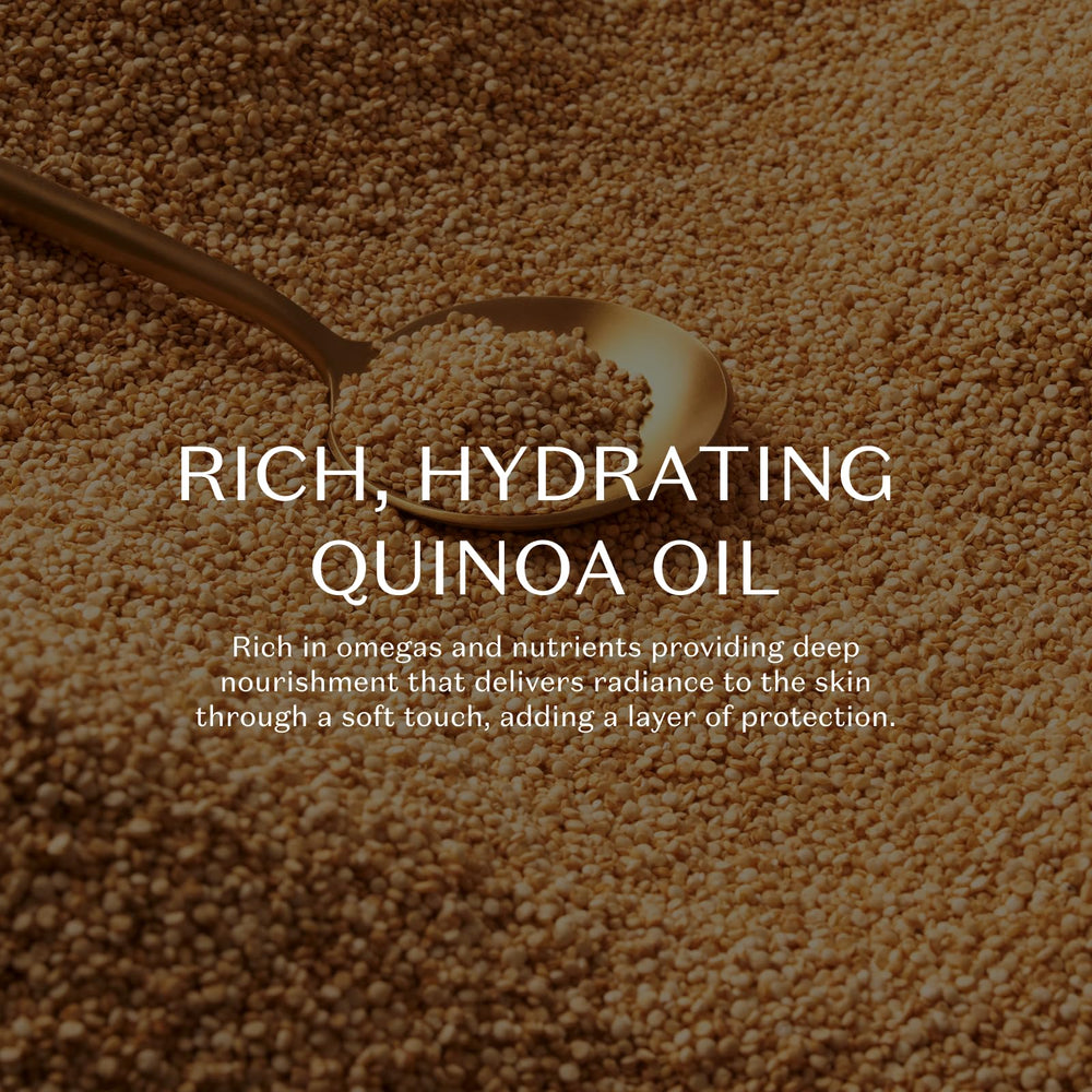 Nativa SPA O Boticário — graines de quinoa et actifs végétaux nourrissent la peau.