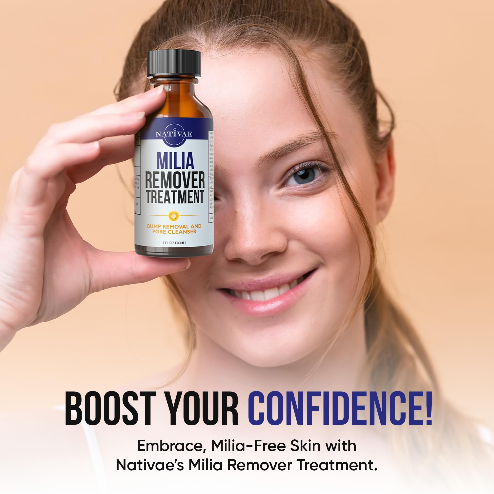 Nativae Milia Remover around the nose area supports smoother skin texture.