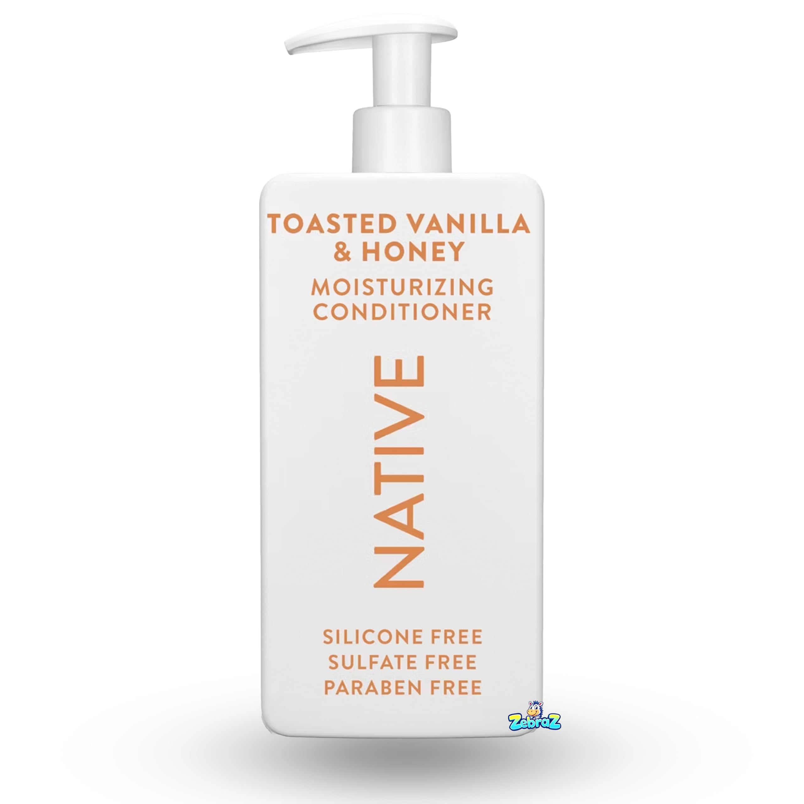 Après-shampoing Native Toasted Vanilla & Honey en flacon, cheveux soyeux.