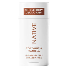 Native baton-deodorant-coco-vanille emballage élégant et pratique.