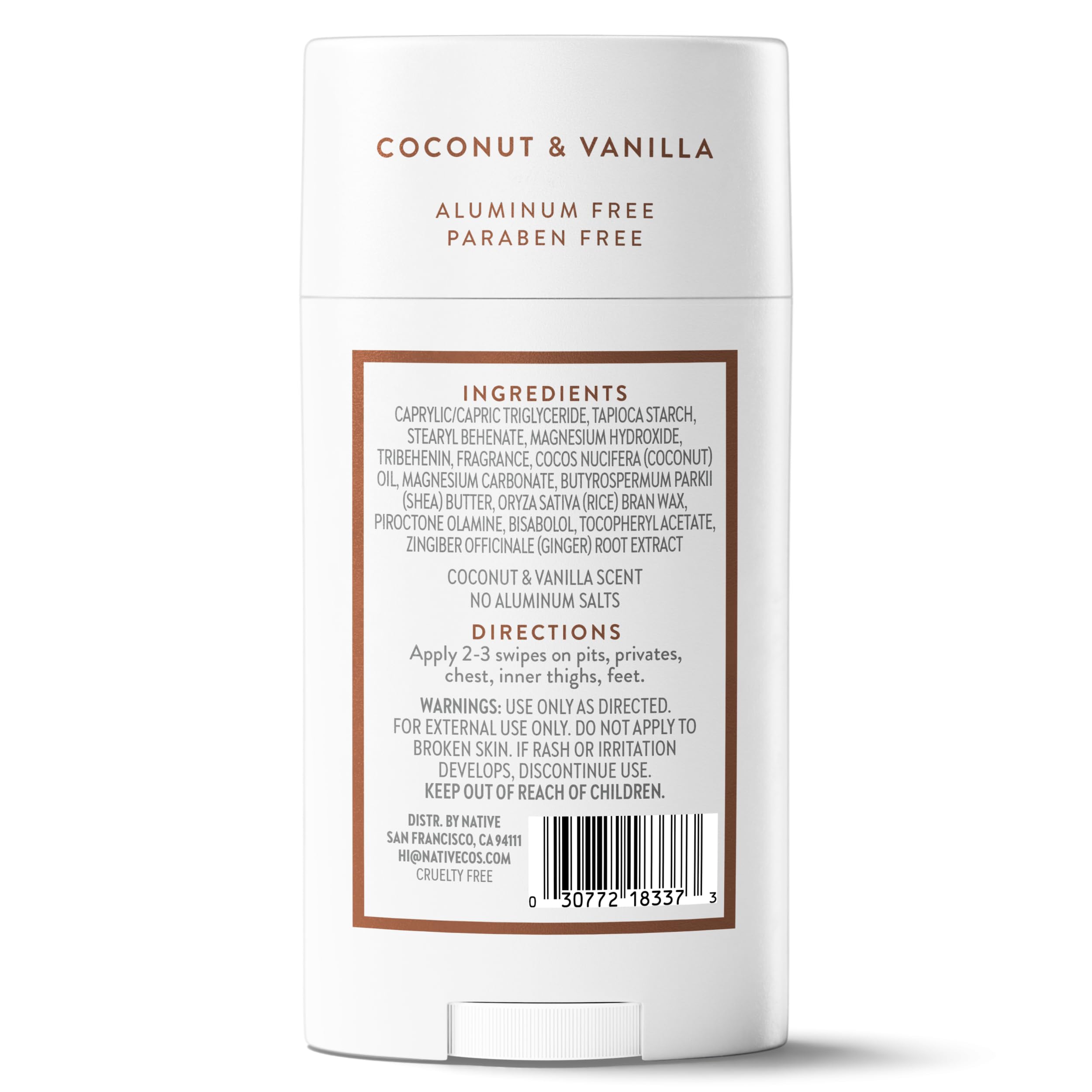 Native baton-deodorant-coco-vanille parfum agréable et usage facile.
