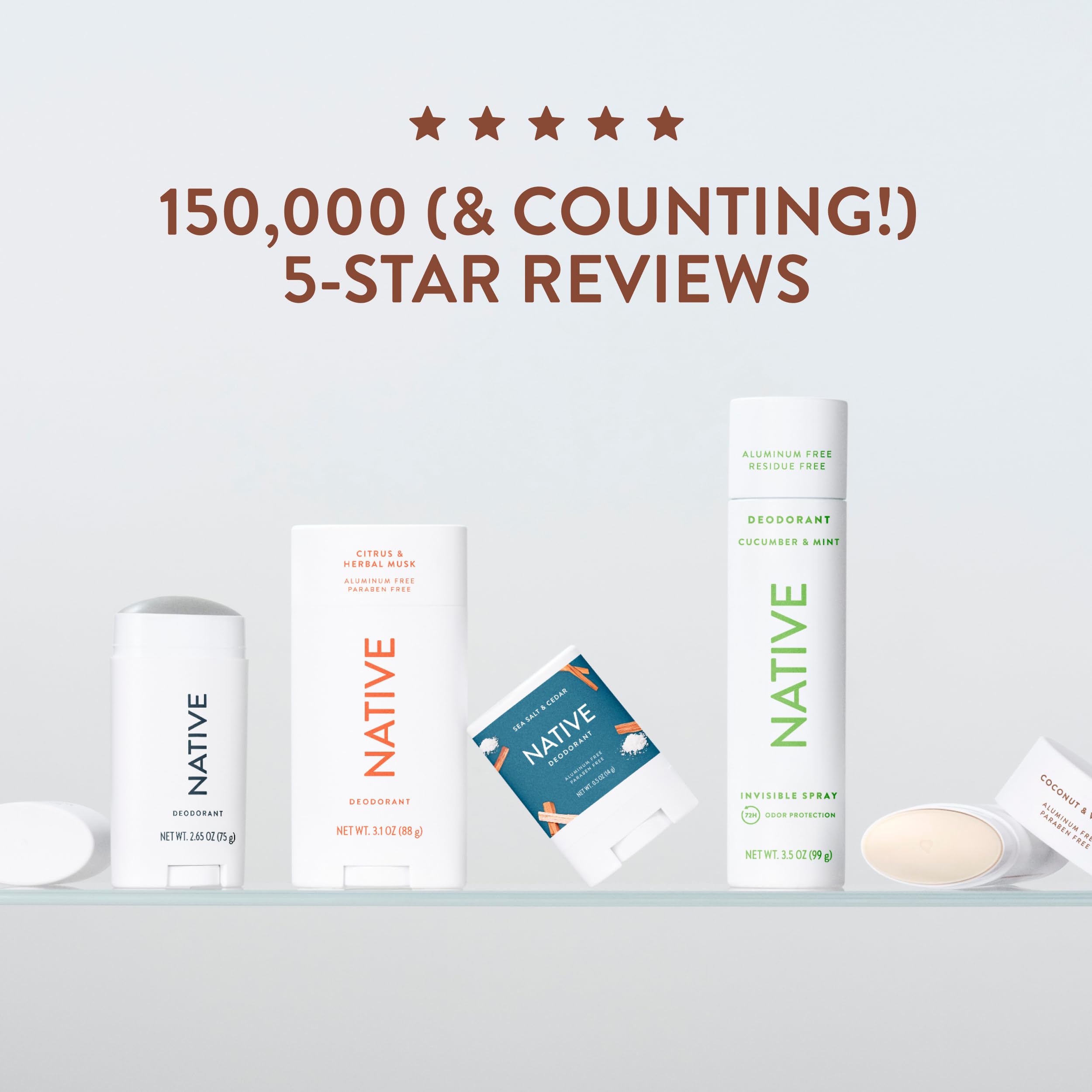 Native baton-deodorant-coco-vanille routine quotidienne homme et femme.